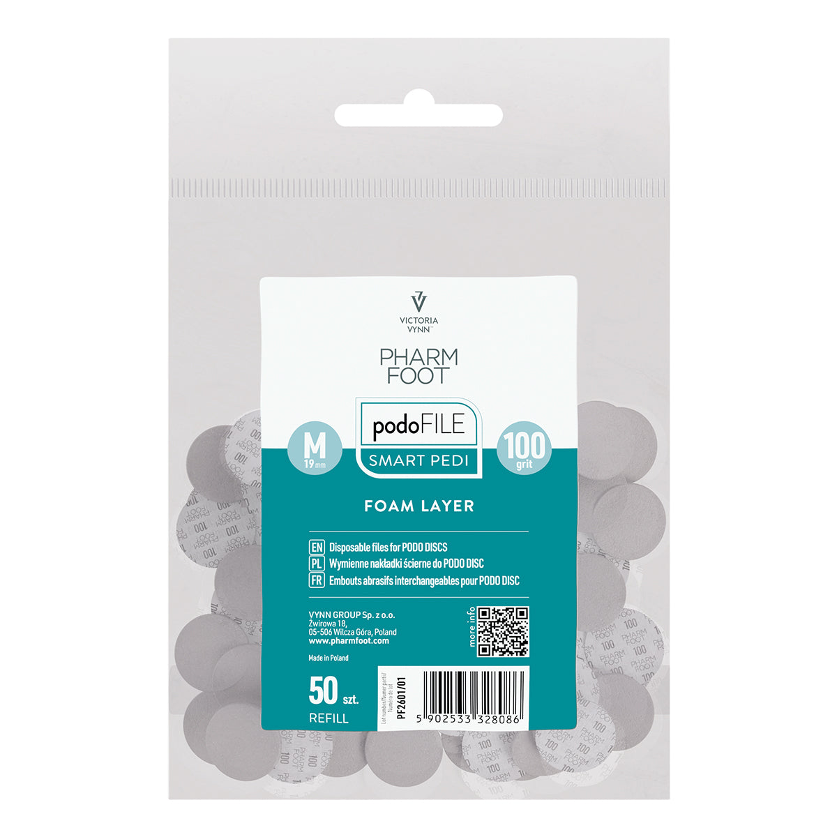 PODO FILE REFILL FOAM LAYER 100, rozm. M