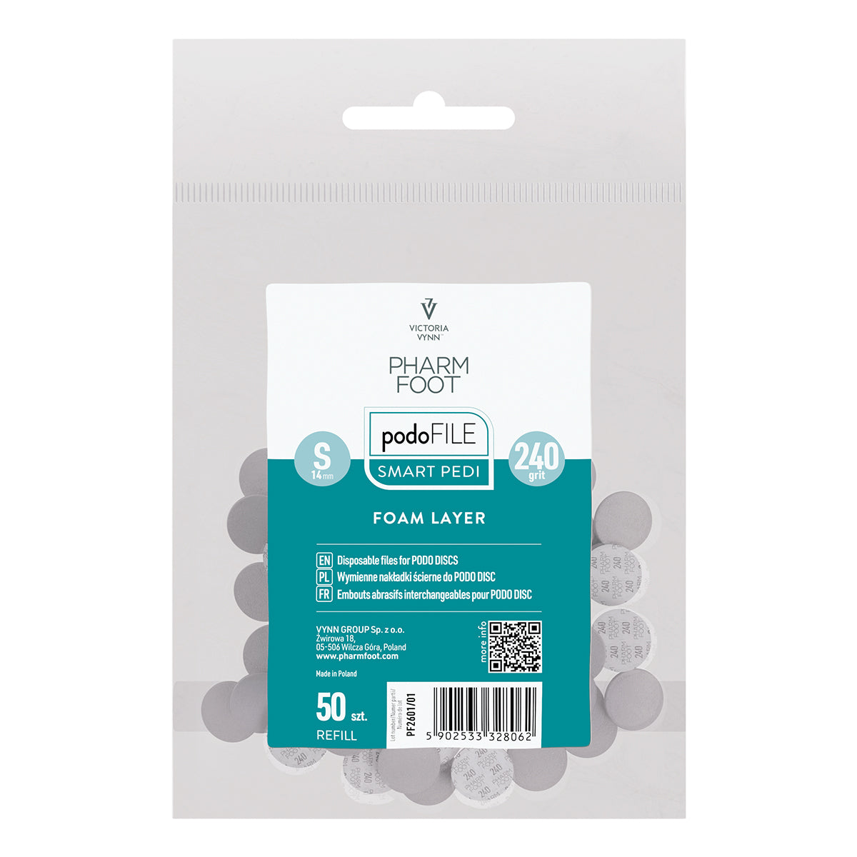 PODO FILE REFILL FOAM LAYER 240, rozm. S