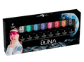8 PACK LUNA GLASS Gel Polish 408–414+Gel Polish 262 Black King