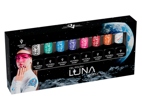 8 PACK LUNA GLASS Gel Polish 408–414+Top OH! My Gloss