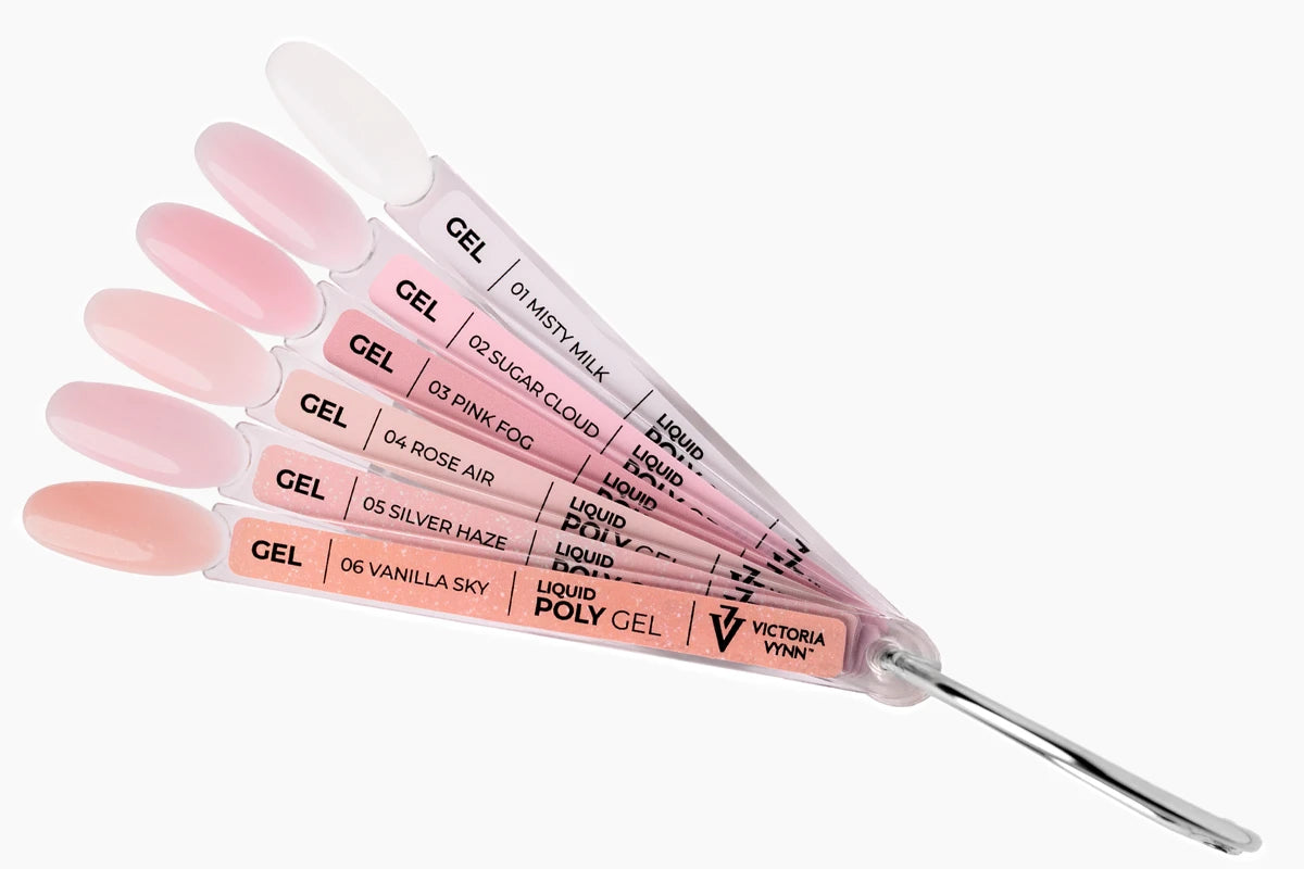 COLOR CHART LIQUID POLY GEL 01-06