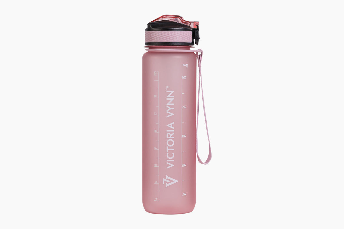 WATER BOTTLE WITH STRAW Pink