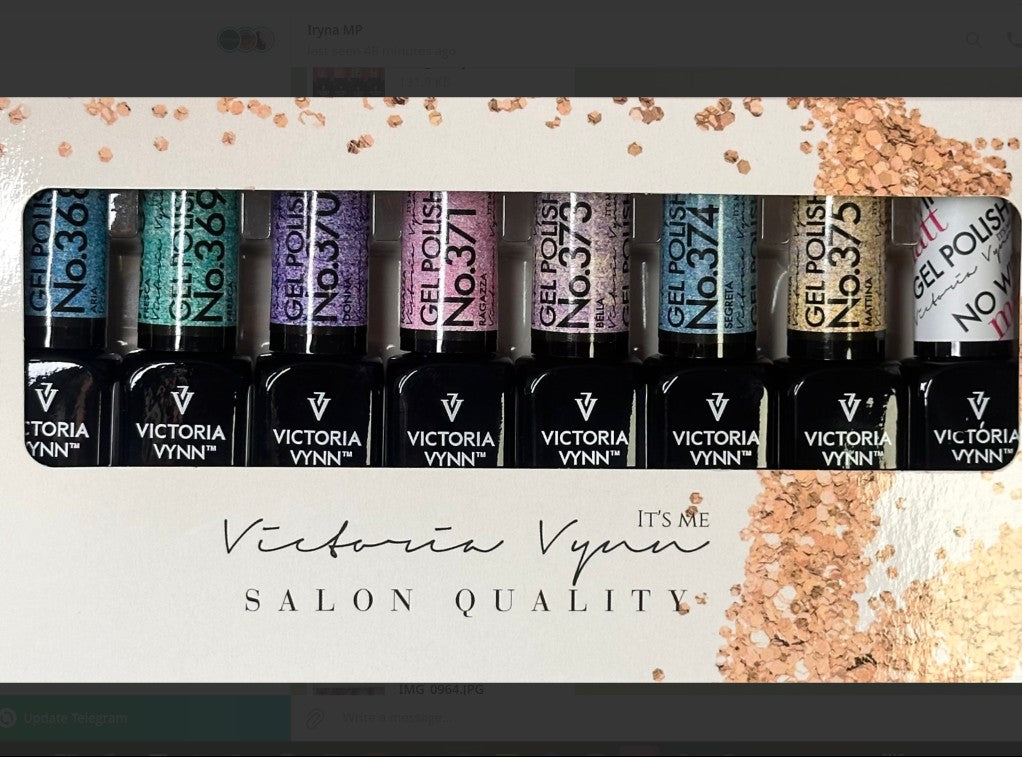 Gel Polish  8 ml set 7 pcs   + TOP No wipe Matt