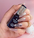 Nail styling with elegant magnetic dust effect