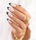 Sapphire French manicure – nails for special occasions