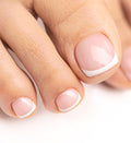 Elegant French pedicure