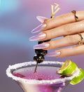 Cocktail nails with specks