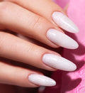 Shimmering specks manicure, delicate nails