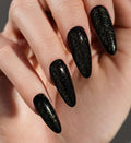Nail manicure with Top Gold – a rain of golden, luxurious specks