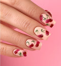 Cherry nails – a manicure with fruit decorations