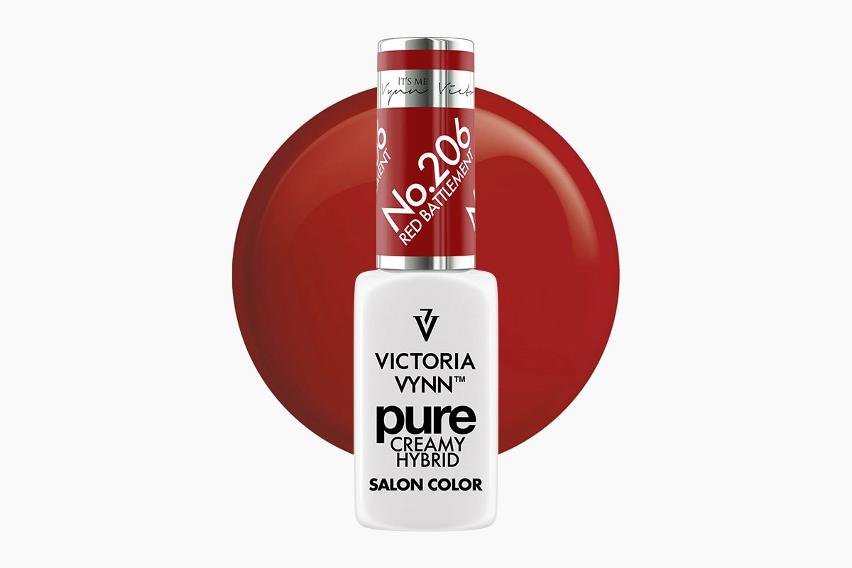 PURE CREAMY HYBRID 206 Red Battlement 8 ml