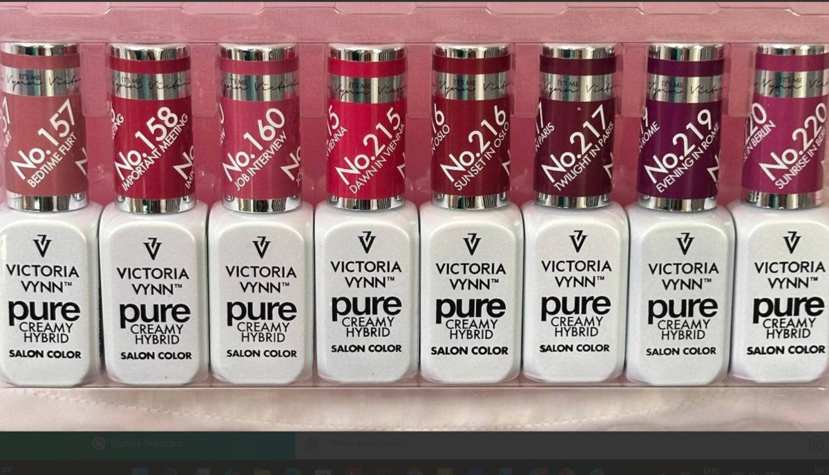 Pure Creamy Gel polish set 8 pcs European Romance