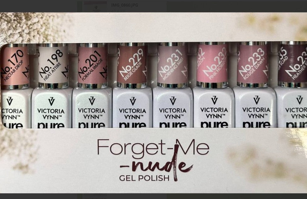 Pure Creamy Gel polish set 8 pcs Nude