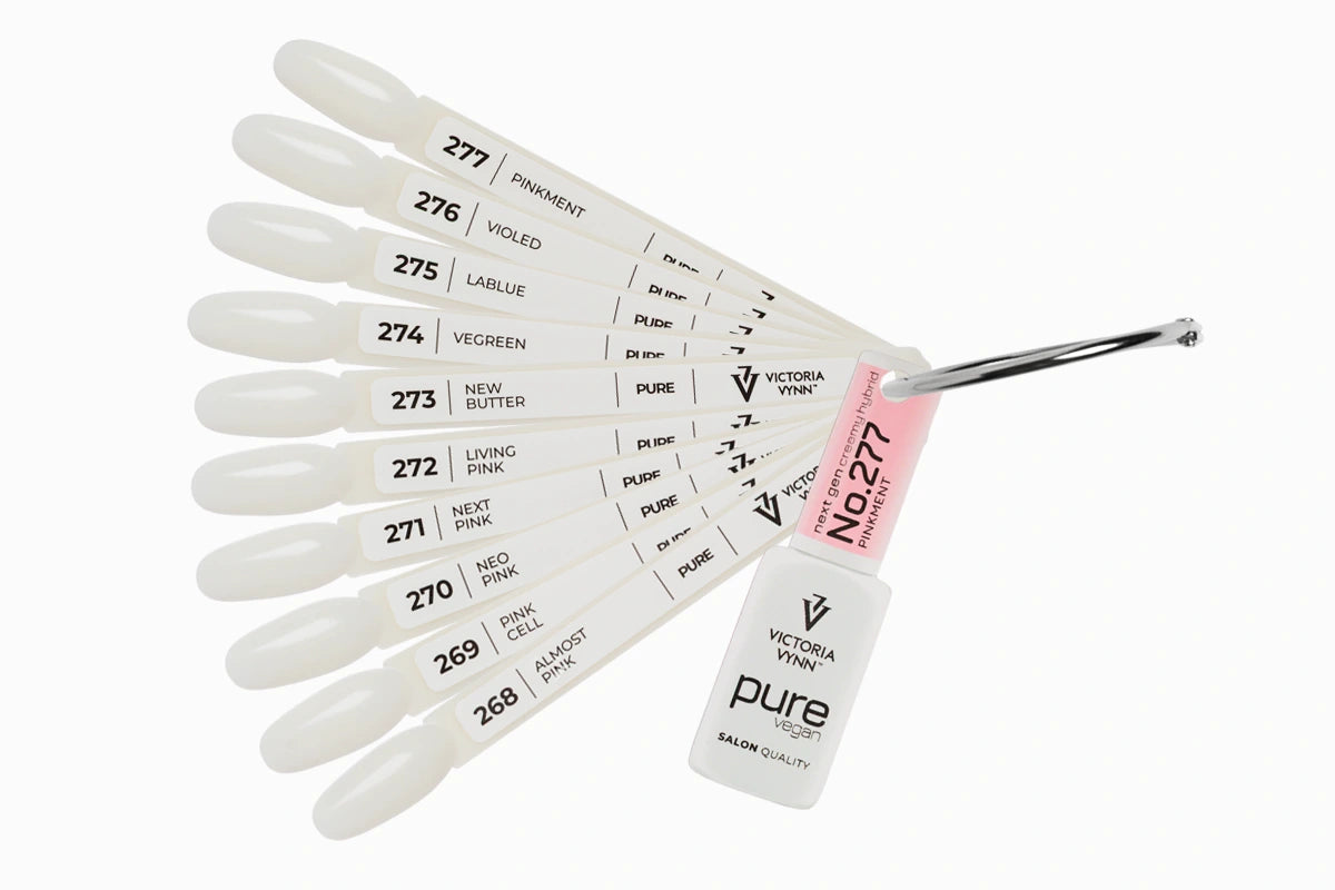 COLOR CHART PURE VEGAN INSIDE COLOR PINK + PASTEL 268-277 Unpainted